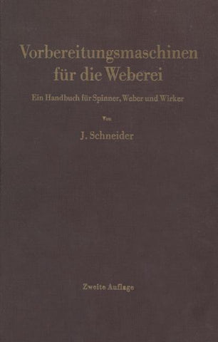 Vorbereitungsmaschinen für die Weberei