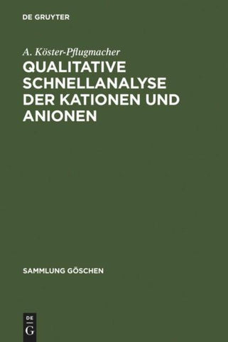 Qualitative Schnellanalyse der Kationen und Anionen