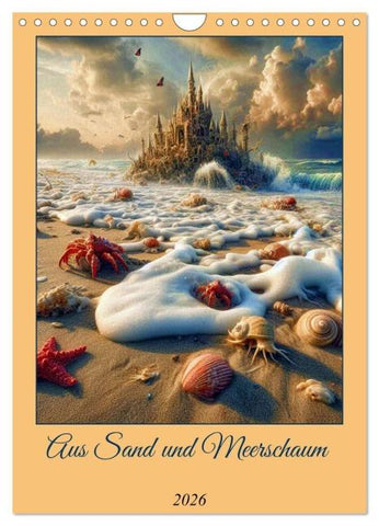Aus Sand und Meerschaum! (Wandkalender 2026 DIN A4 hoch), CALVENDO Monatskalender