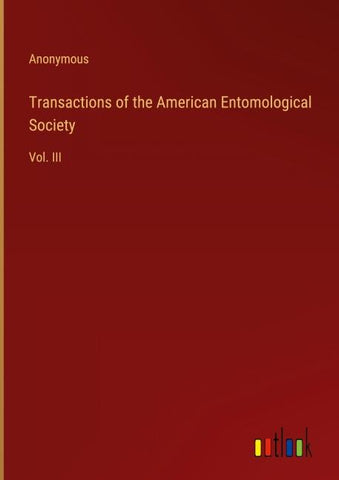 Transactions of the American Entomological Society