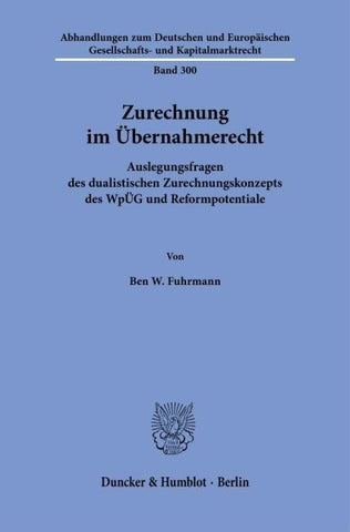 Zurechnung im Übernahmerecht