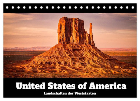 USA: Landschaften der Weststaaten (Tischkalender 2026 DIN A5 quer), CALVENDO Monatskalender