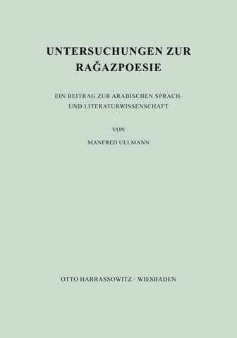 Untersuchungen zur Ragazpoesie