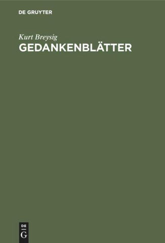 Gedankenblätter
