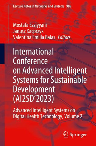 International Conference on Advanced Intelligent Systems for Sustainable Development (AI2SD’2023)