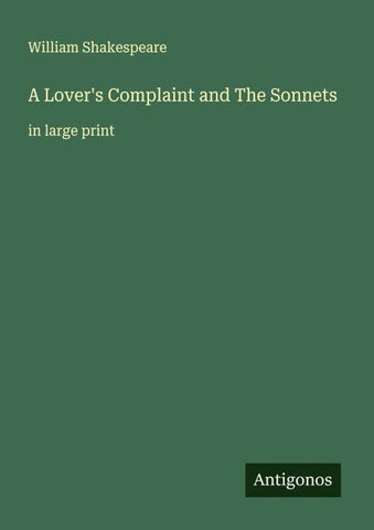 A Lover's Complaint and The Sonnets