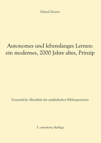 Autonomes und lebenslanges Lernen: ein modernes, 2000 Jahre altes, Prinzip