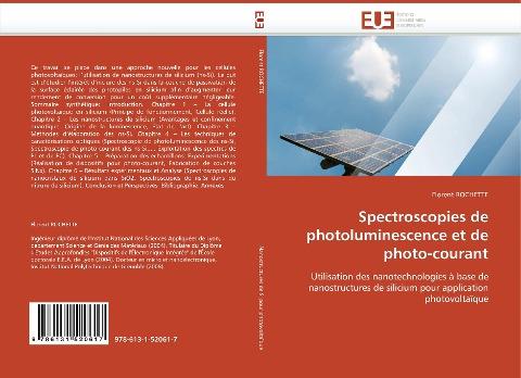 Spectroscopies de photoluminescence et de photo-courant