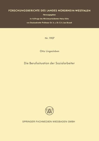 Die Berufssituation der Sozialarbeiter