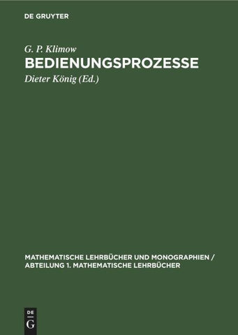 Bedienungsprozesse
