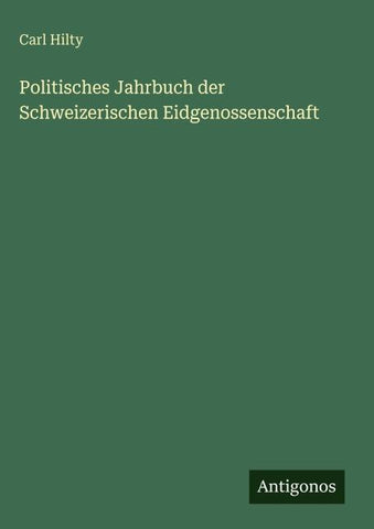 Politisches Jahrbuch der Schweizerischen Eidgenossenschaft