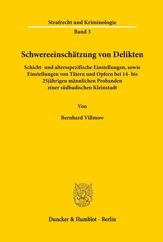 Schwereeinschätzung von Delikten.
