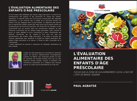 L'ÉVALUATION ALIMENTAIRE DES ENFANTS D'ÂGE PRÉSCOLAIRE