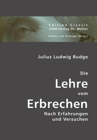Die Lehre vom Erbrechen