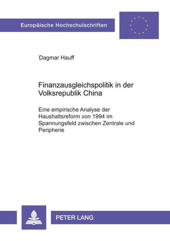 Finanzausgleichspolitik in der Volksrepublik China