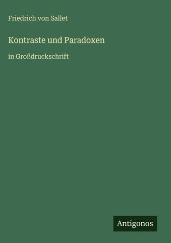 Kontraste und Paradoxen