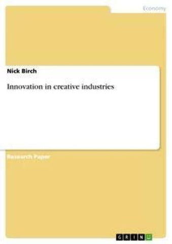 Innovation in creative industries