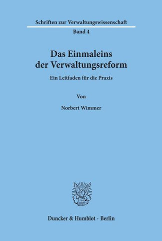Das Einmaleins der Verwaltungsreform