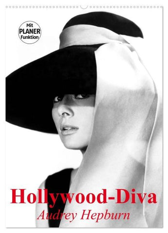 Hollywood-Diva. Audrey Hepburn (Wandkalender 2026 DIN A2 hoch), CALVENDO Monatskalender