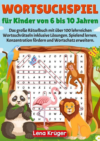 Wortsuchspiel für Kinder von 6 bis 10 Jahren