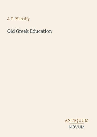 Old Greek Education