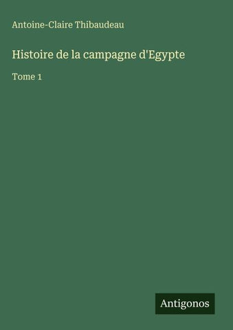 Histoire de la campagne d'Egypte