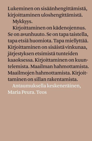 Antaumuksella keskeneräinen