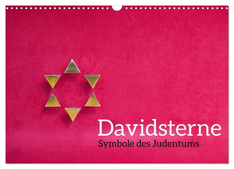 Davidsterne als Symbole des Judentums (Wandkalender 2026 DIN A3 quer), CALVENDO Monatskalender