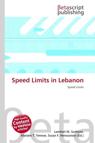 Speed Limits in Lebanon