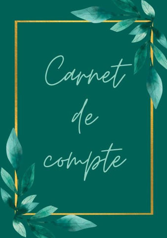 Carnet de compte à remplir