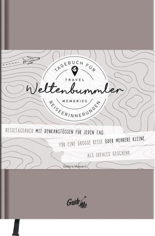 GuideMe Reisetagebuch Travel Memories „Weltenbummler“