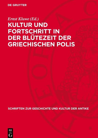 Kultur und Fortschritt in der Blütezeit der griechischen Polis