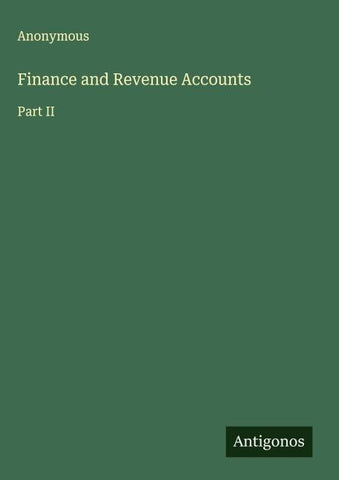Finance and Revenue Accounts