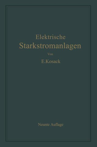 Elektrische Starkstromanlagen