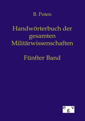 Handwörterbuch der gesamten Militärwissenschaften