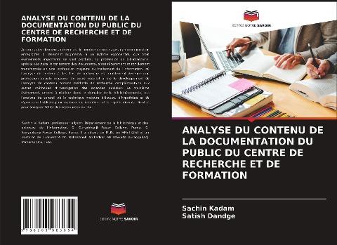 ANALYSE DU CONTENU DE LA DOCUMENTATION DU PUBLIC DU CENTRE DE RECHERCHE ET DE FORMATION