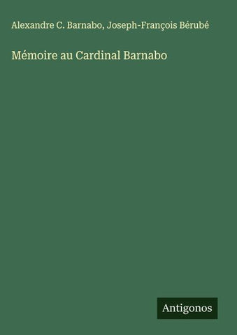 Mémoire au Cardinal Barnabo