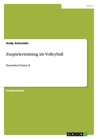Zuspielertraining im Volleyball