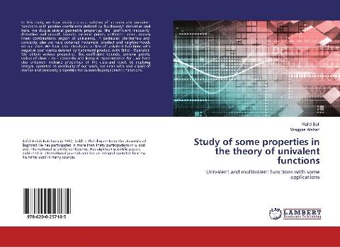 Study of some properties in the theory of univalent functions