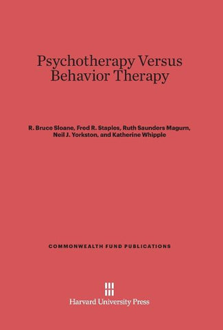Psychotherapy Versus Behavior Therapy