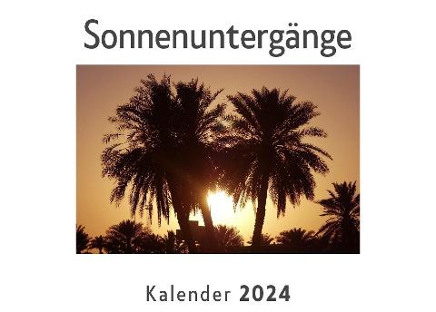 Sonnenuntergänge (Wandkalender 2024, Kalender DIN A4 quer, Monatskalender im Querformat mit Kalendarium, Das perfekte Geschenk)