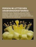 Person im Lettischen Unabhängigkeitskrieg