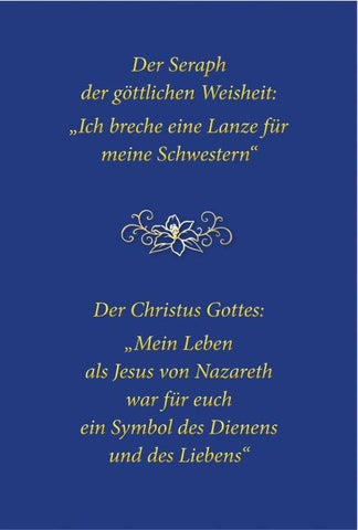 Der Seraph der göttlichen Weisheit – Ich breche eine Lanze für meine Schwestern