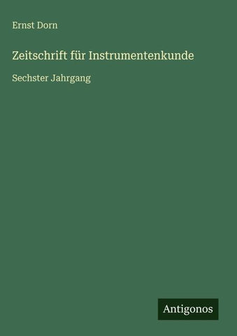 Zeitschrift für Instrumentenkunde