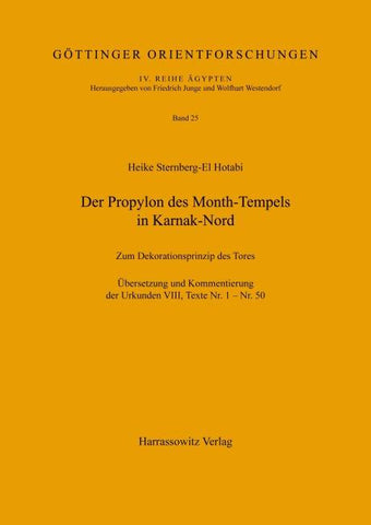 Der Propylon des Month-Tempels in Karnak-Nord