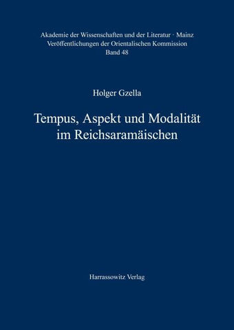 Tempus, Aspekt und Modalität im Reichsaramäischen