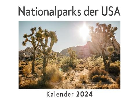 Nationalparks der USA (Wandkalender 2024, Kalender DIN A4 quer, Monatskalender im Querformat mit Kalendarium, Das perfekte Geschenk)