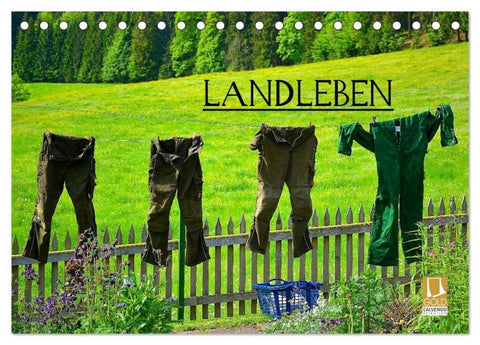 Landleben (Tischkalender 2026 DIN A5 quer), CALVENDO Monatskalender