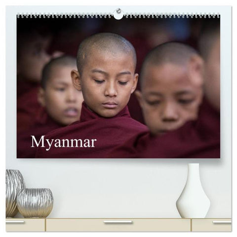 Myanmar 2026 (hochwertiger Premium Wandkalender 2026 DIN A2 quer), Kunstdruck in Hochglanz