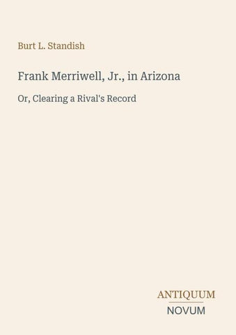 Frank Merriwell, Jr., in Arizona